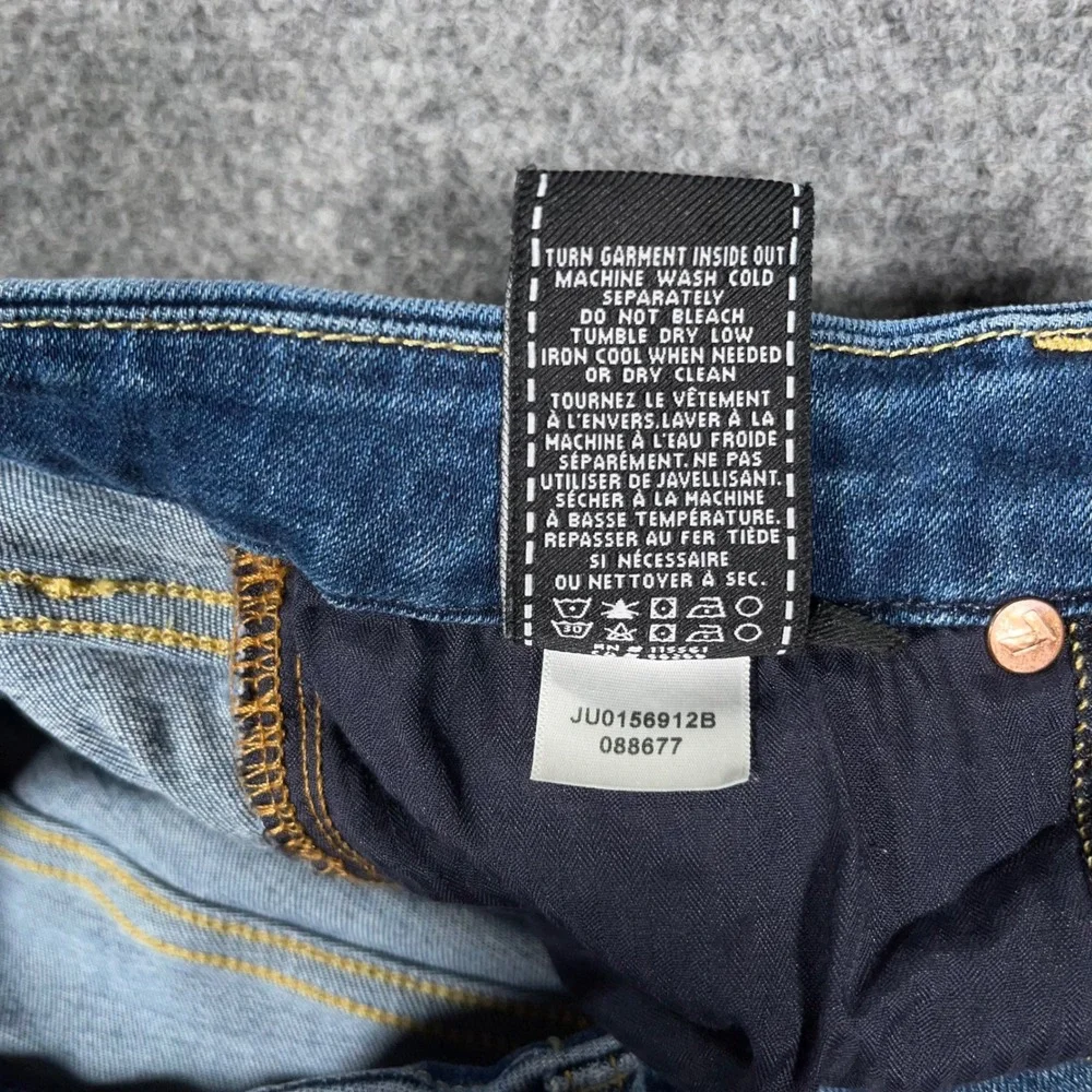 7 For All Mankind Kimmie Bootcut Jeans Womens 30x34 Stretch Medium Wash Blue - Picture 6 of 11
